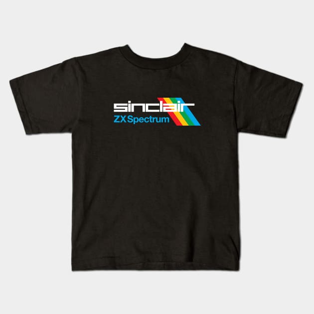 Sinclair ZX Spectrum Kids T-Shirt by MindsparkCreative